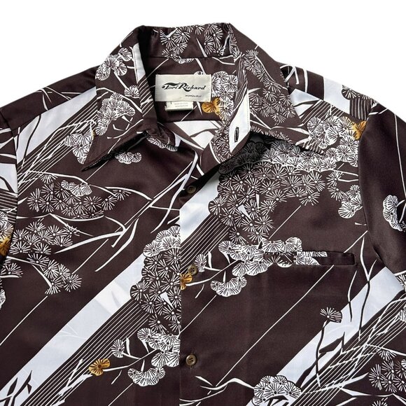 70s Vintage Hawaiian Shirt Tori Richard Honolulu Pointed Dagger Collar Buttonup. - Picture 2 of 5